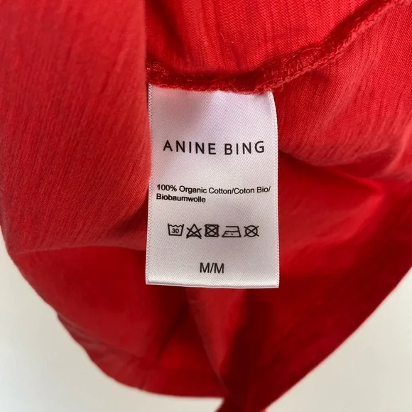 Anine Bing The Levy Tee Motorcycle Club Crew Baby Tee Size Medium Single Stitch - Picture 12 of 14